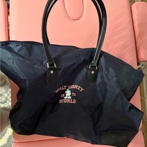 Vintage Disney World Navy Tote Bag